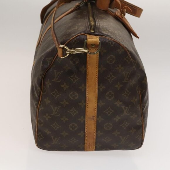 LOUIS VUITTON Monogram Keepall Bandouliere 55 Boston Bag M41414 LV Auth 134424 - Picture 5 of 16